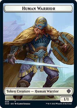 Insect // Human Warrior Double-Sided Token [Starter Commander Decks] | Game Grid - Logan