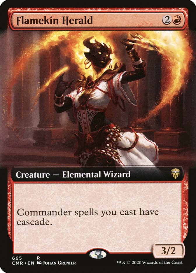 Flamekin Herald (Extended Art) [Commander Legends] | Game Grid - Logan