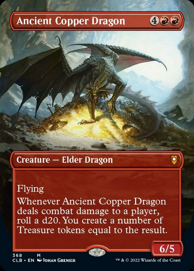 Ancient Copper Dragon (Borderless Alternate Art) [Commander Legends: Battle for Baldur's Gate] | Game Grid - Logan