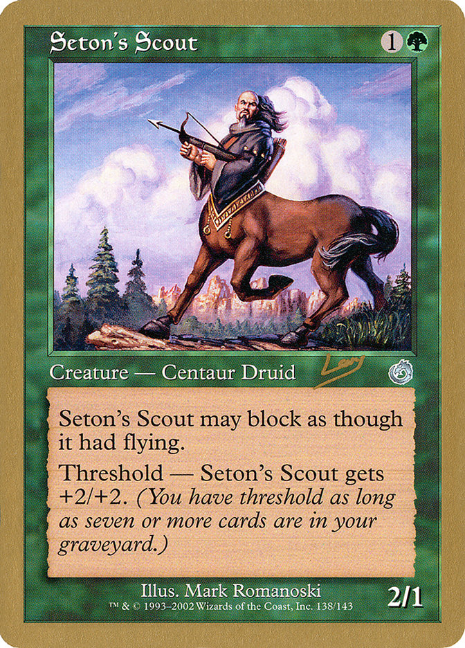 Seton's Scout (Raphael Levy) [World Championship Decks 2002] | Game Grid - Logan