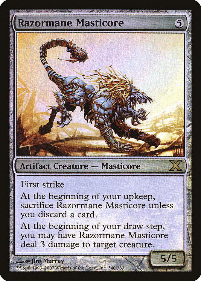 Razormane Masticore (Premium Foil) [Tenth Edition] | Game Grid - Logan