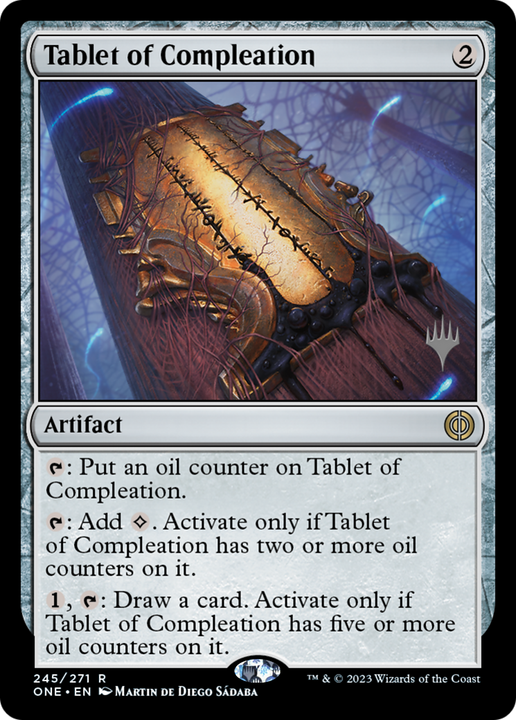 Tablet of Compleation (Promo Pack) [Phyrexia: All Will Be One Promos] | Game Grid - Logan