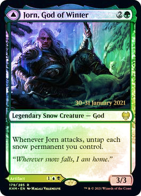 Jorn, God of Winter // Kaldring, the Rimestaff [Kaldheim Prerelease Promos] | Game Grid - Logan