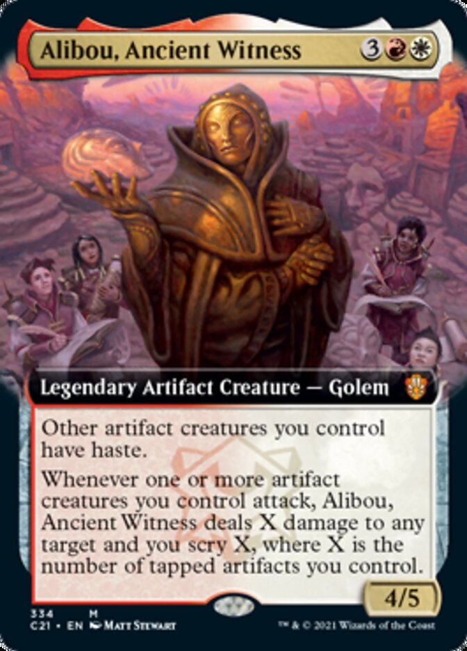 Alibou, Ancient Witness (Extended Art) [Commander 2021] | Game Grid - Logan