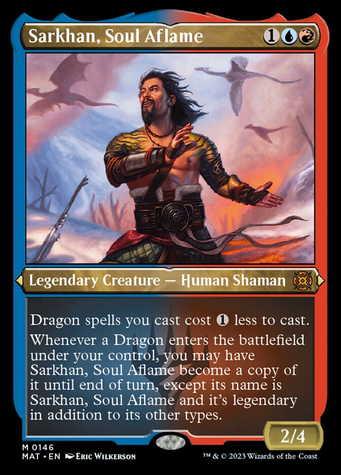 Sarkhan, Soul Aflame (Foil Etched) [March of the Machine: The Aftermath] | Game Grid - Logan