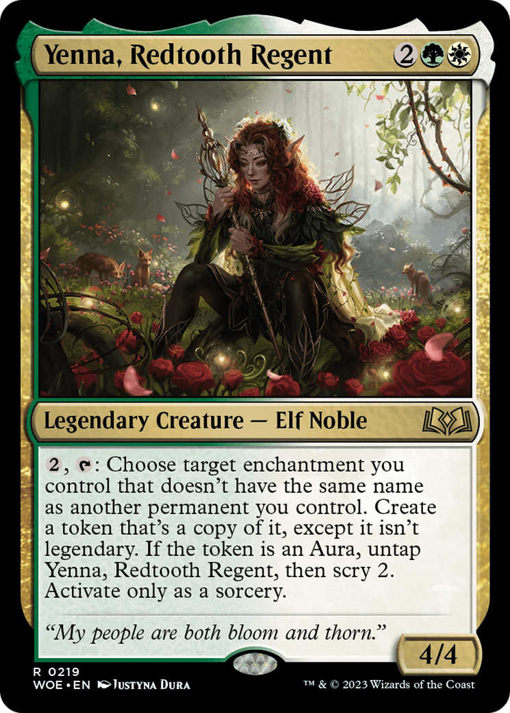 Yenna, Redtooth Regent [Wilds of Eldraine Prerelease Promos] | Game Grid - Logan