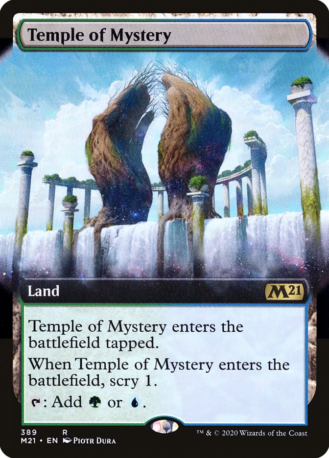 Temple of Mystery (Extended Art) [Core Set 2021] | Game Grid - Logan