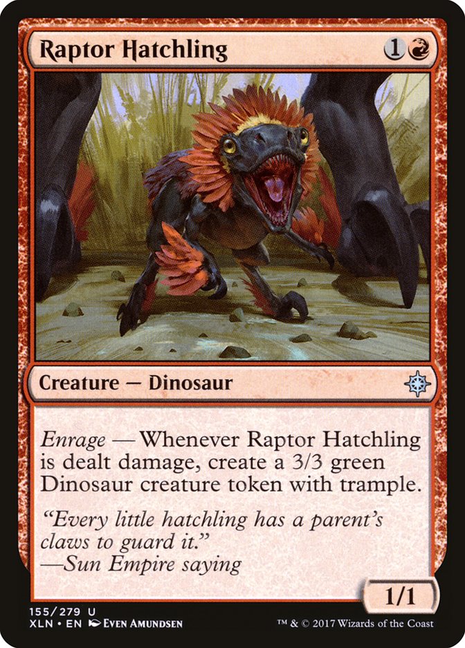 Raptor Hatchling [Ixalan] | Game Grid - Logan