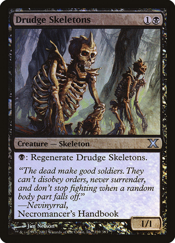 Drudge Skeletons (Premium Foil) [Tenth Edition] | Game Grid - Logan