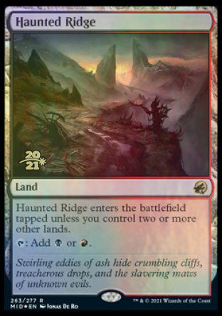 Haunted Ridge [Innistrad: Midnight Hunt Prerelease Promos] | Game Grid - Logan