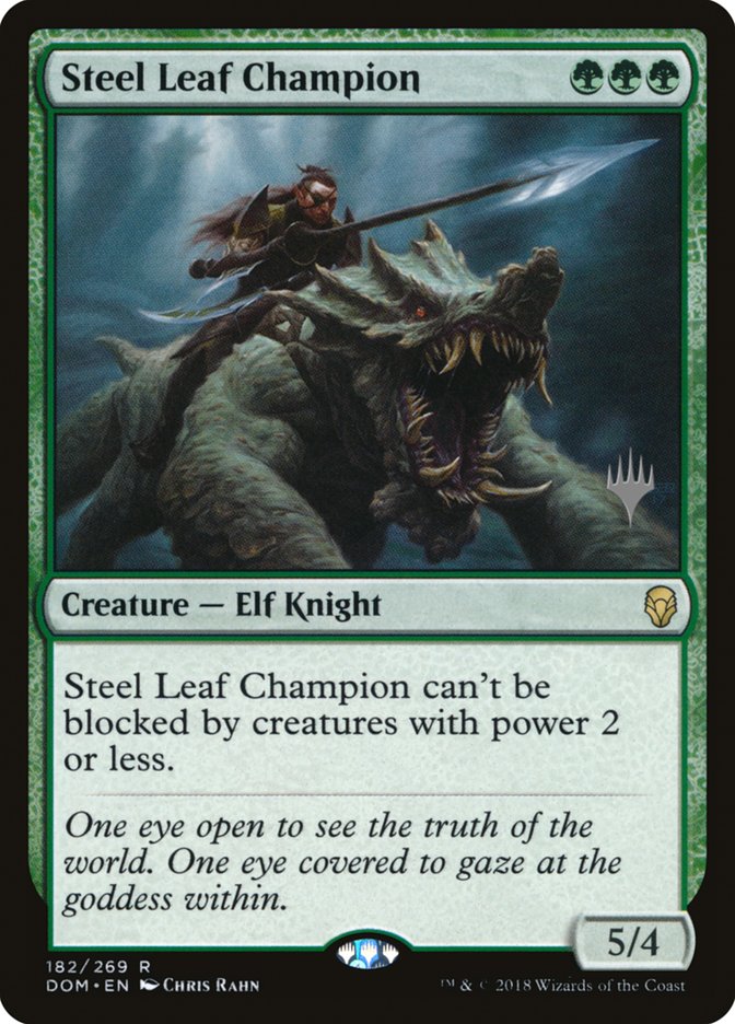 Steel Leaf Champion (Promo Pack) [Dominaria Promos] | Game Grid - Logan