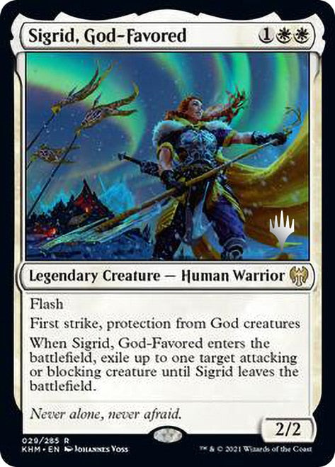 Sigrid, God-Favored (Promo Pack) [Kaldheim Promos] | Game Grid - Logan