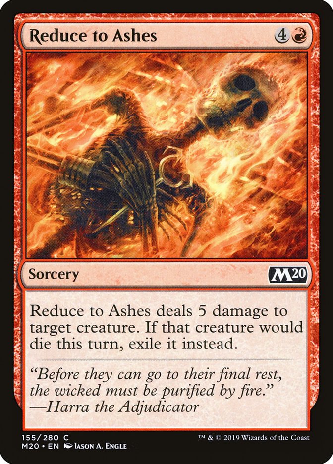 Reduce to Ashes [Core Set 2020] | Game Grid - Logan