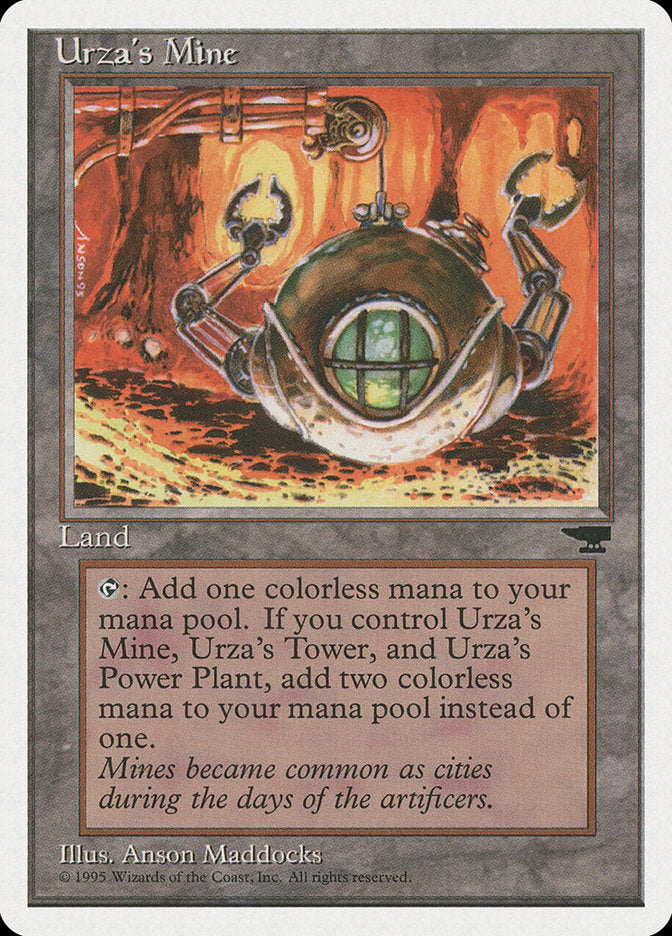 Urza's Mine (Orange Background) [Chronicles] | Game Grid - Logan