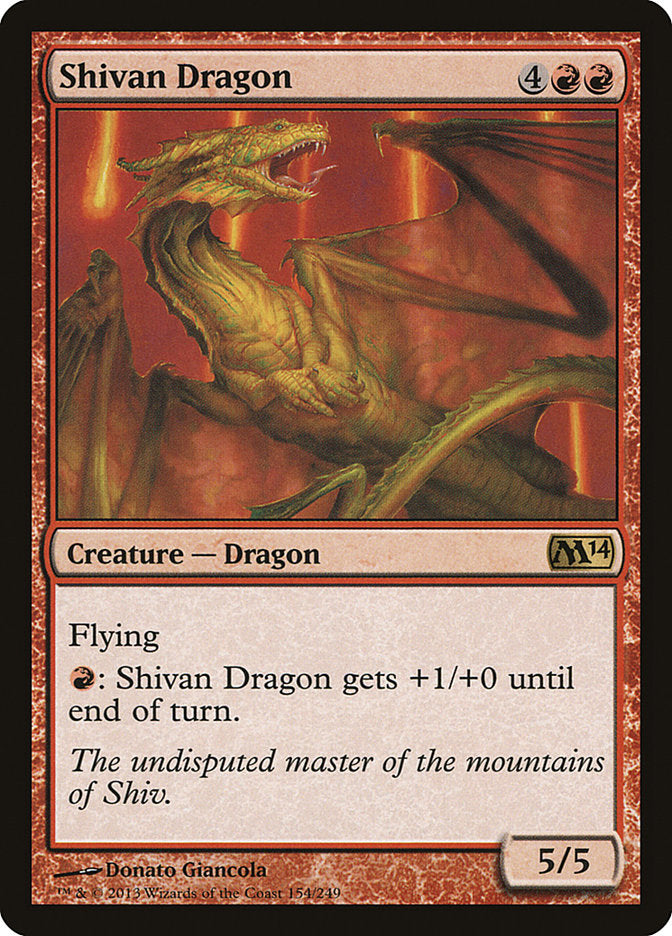 Shivan Dragon [Magic 2014] | Game Grid - Logan