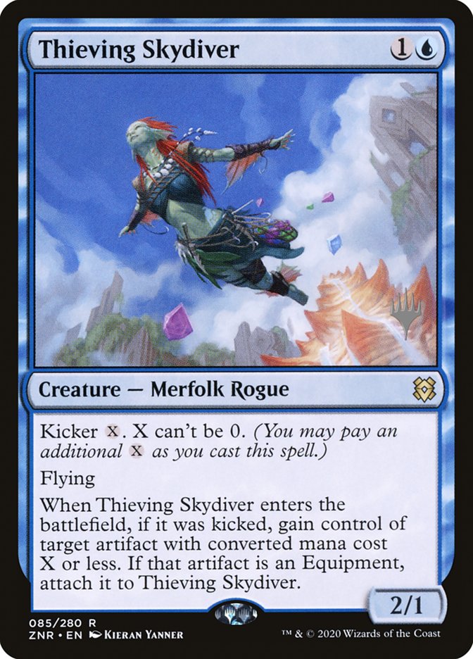 Thieving Skydiver (Promo Pack) [Zendikar Rising Promos] | Game Grid - Logan