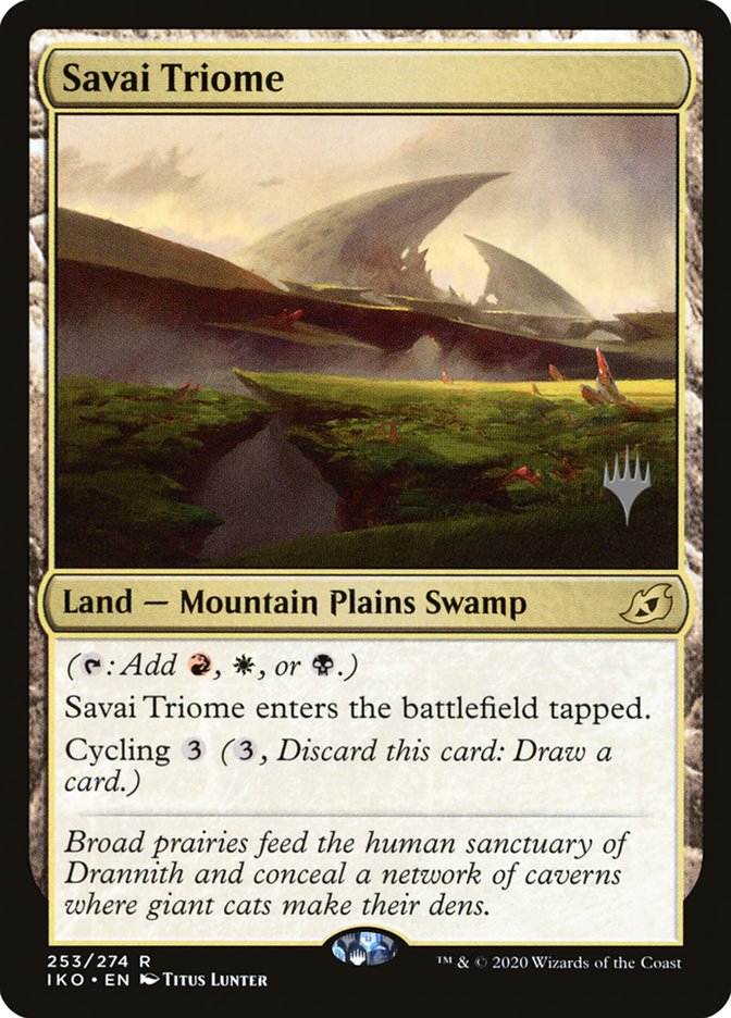 Savai Triome (Promo Pack) [Ikoria: Lair of Behemoths Promos] | Game Grid - Logan