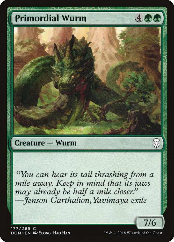 Primordial Wurm [Dominaria] | Game Grid - Logan