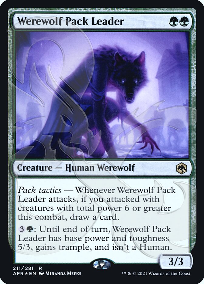 Werewolf Pack Leader (Ampersand Promo) [Dungeons & Dragons: Adventures in the Forgotten Realms Promos] | Game Grid - Logan