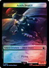 Alien // Alien Insect Double-Sided Token (Surge Foil) [Doctor Who Tokens] | Game Grid - Logan