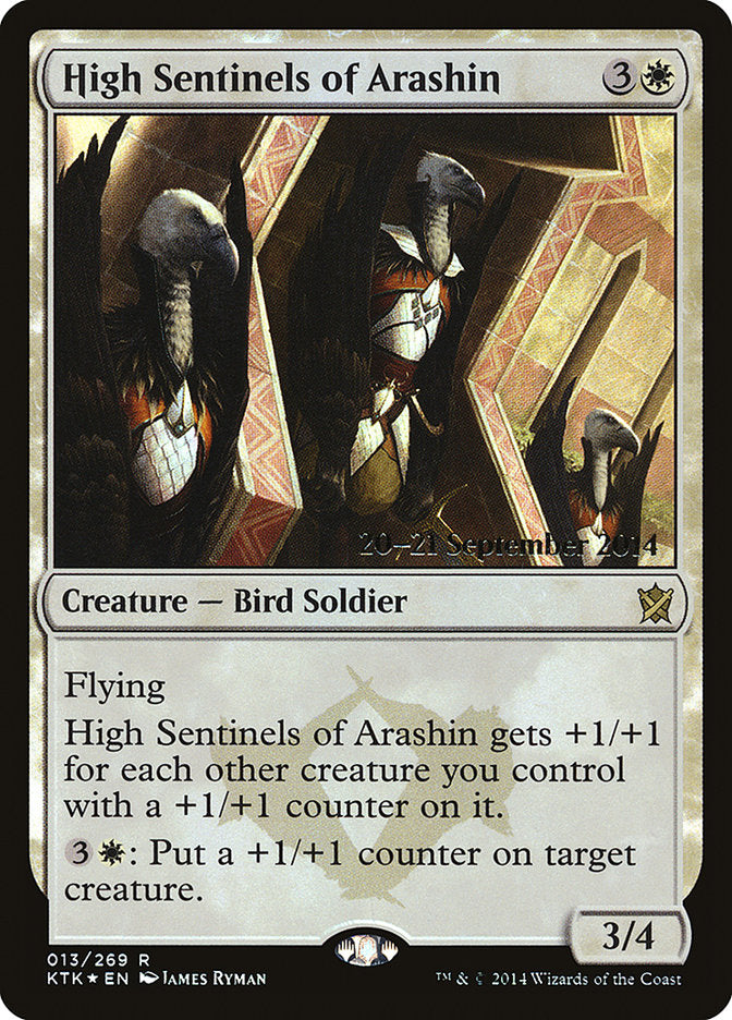 High Sentinels of Arashin [Khans of Tarkir Prerelease Promos] | Game Grid - Logan