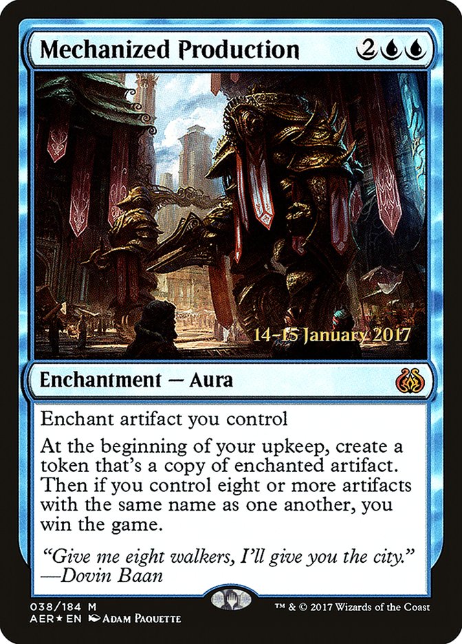 Mechanized Production [Aether Revolt Prerelease Promos] | Game Grid - Logan