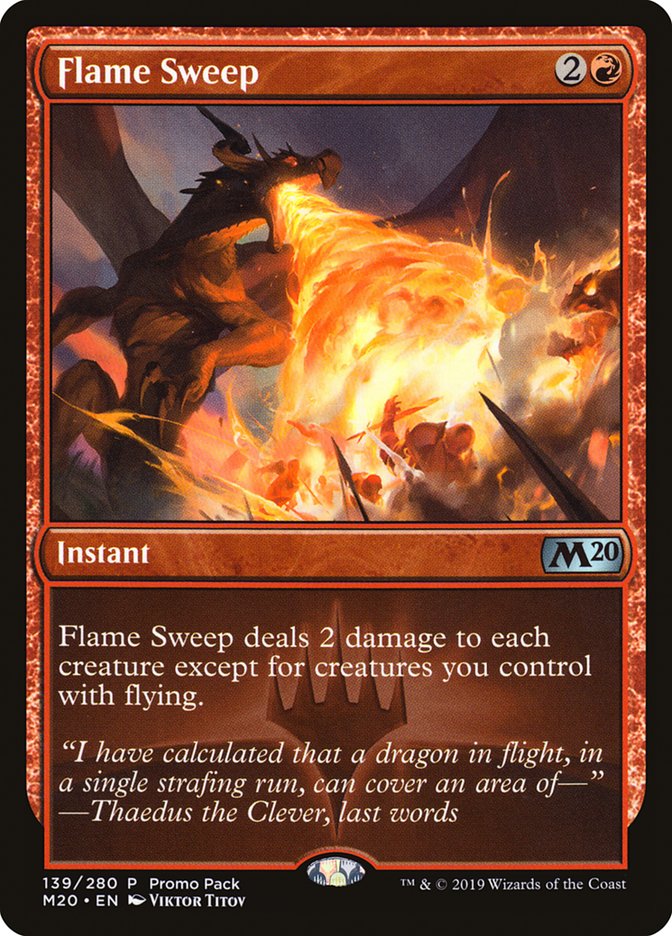 Flame Sweep (Promo Pack) [Core Set 2020 Promos] | Game Grid - Logan