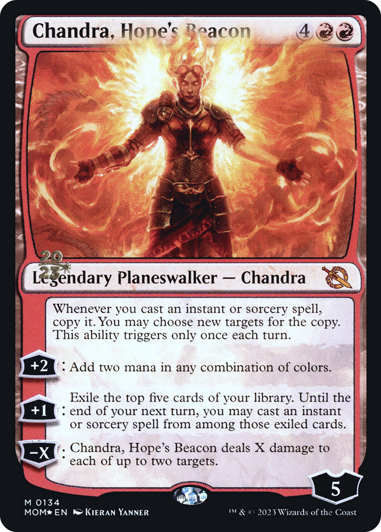Chandra, Hope's Beacon [March of the Machine Prerelease Promos] | Game Grid - Logan
