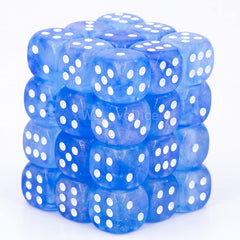 Chessex D6 Brick - Ghostly Glow (36 Count) | Game Grid - Logan