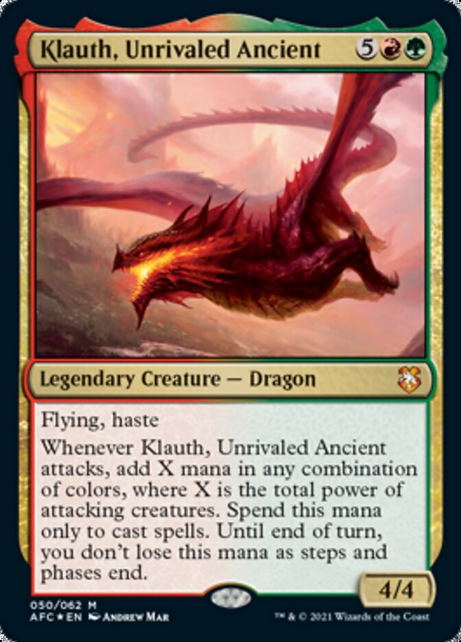 Klauth, Unrivaled Ancient [Dungeons & Dragons: Adventures in the Forgotten Realms Commander] | Game Grid - Logan