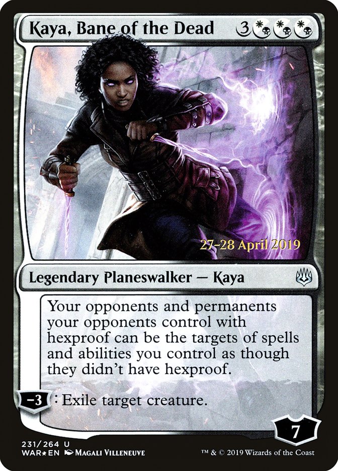 Kaya, Bane of the Dead [War of the Spark Prerelease Promos] | Game Grid - Logan