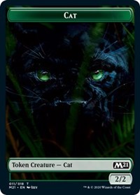 Cat (011) // Goblin Wizard Double-Sided Token [Core Set 2021 Tokens] | Game Grid - Logan