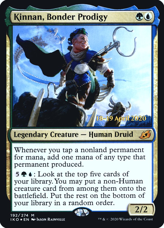 Kinnan, Bonder Prodigy [Ikoria: Lair of Behemoths Prerelease Promos] | Game Grid - Logan