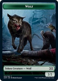 Wolf // Wurm (030) Double-Sided Token [Double Masters Tokens] | Game Grid - Logan