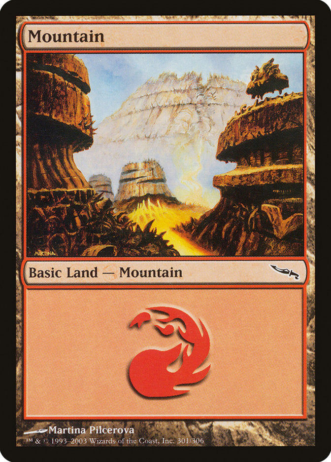 Mountain (301) [Mirrodin] | Game Grid - Logan