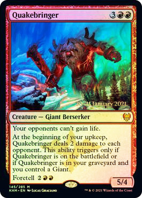 Quakebringer [Kaldheim Prerelease Promos] | Game Grid - Logan