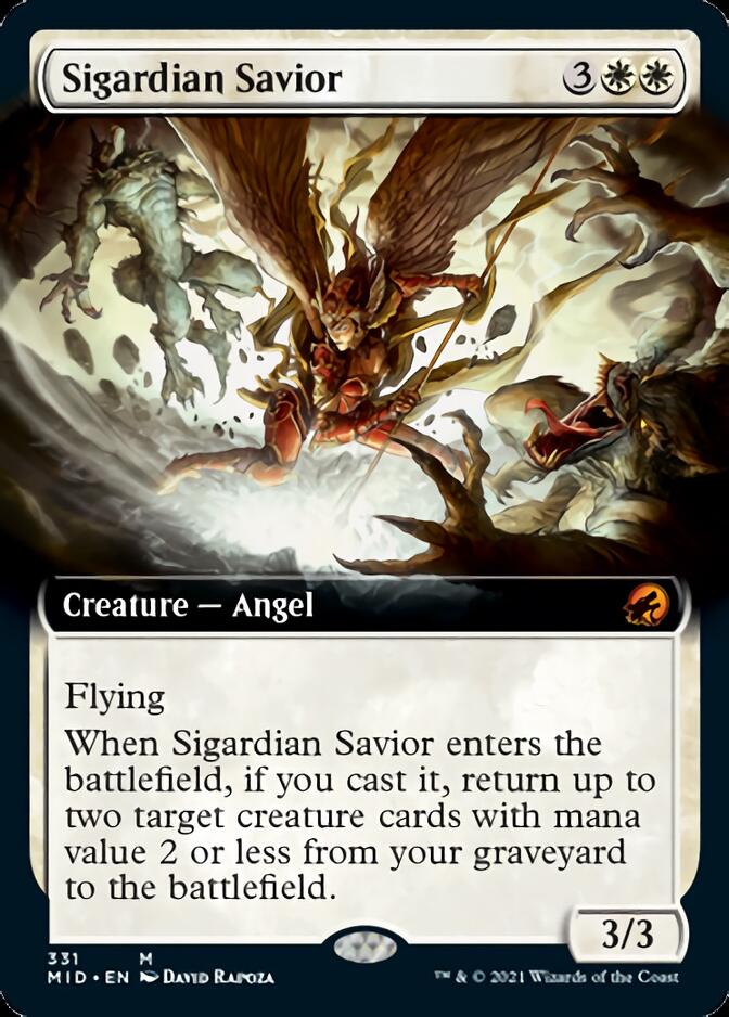 Sigardian Savior (Extended Art) [Innistrad: Midnight Hunt] | Game Grid - Logan