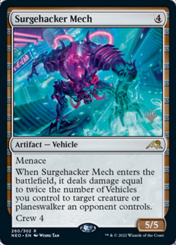 Surgehacker Mech (Promo Pack) [Kamigawa: Neon Dynasty Promos] | Game Grid - Logan