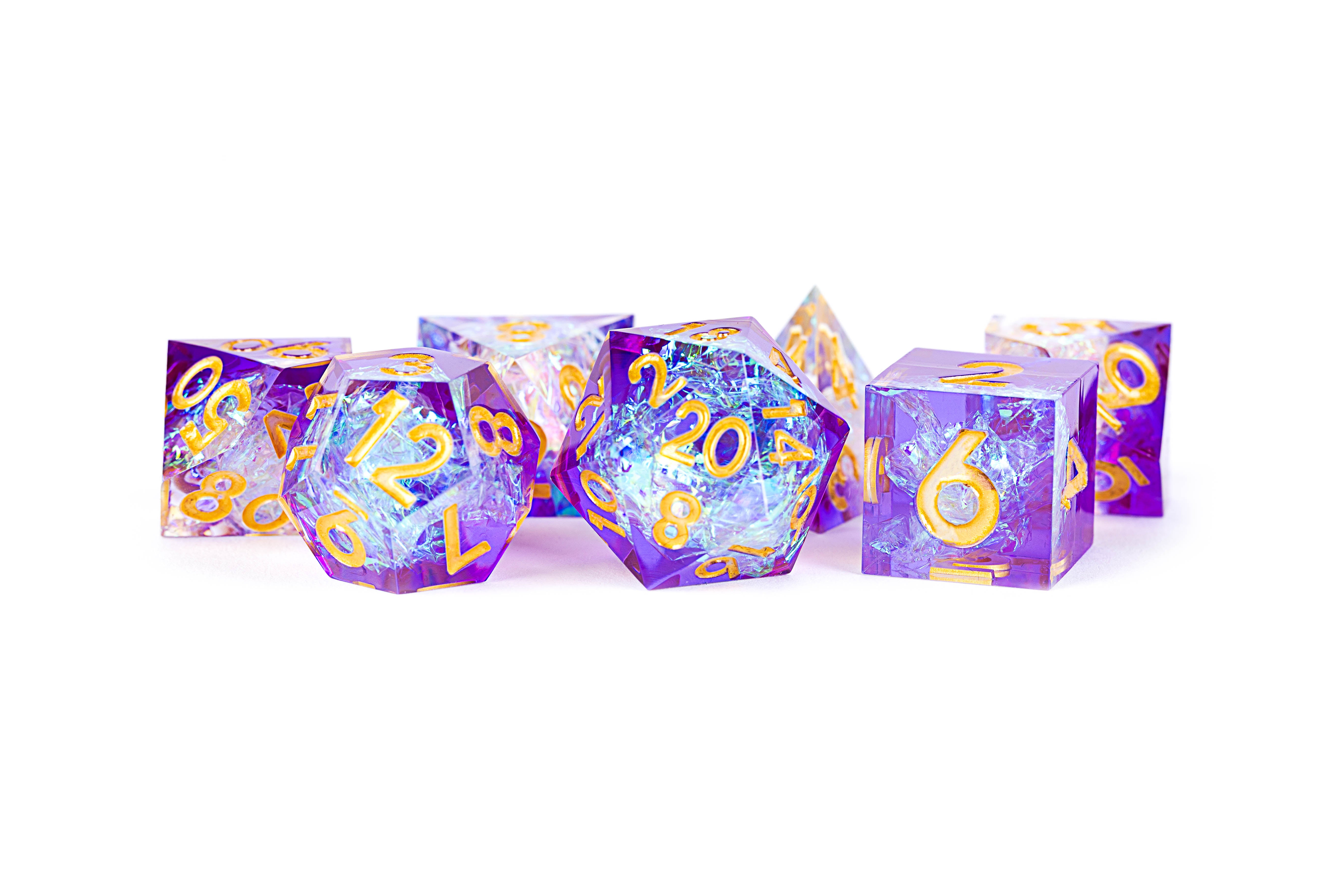 Sharp Edge Resin Dice: Royal Geode | Game Grid - Logan