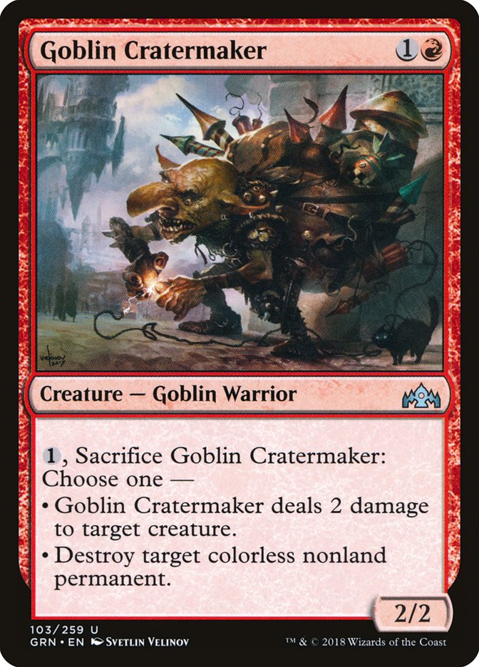 Goblin Cratermaker [Guilds of Ravnica] | Game Grid - Logan