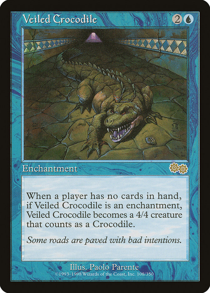 Veiled Crocodile [Urza's Saga] | Game Grid - Logan