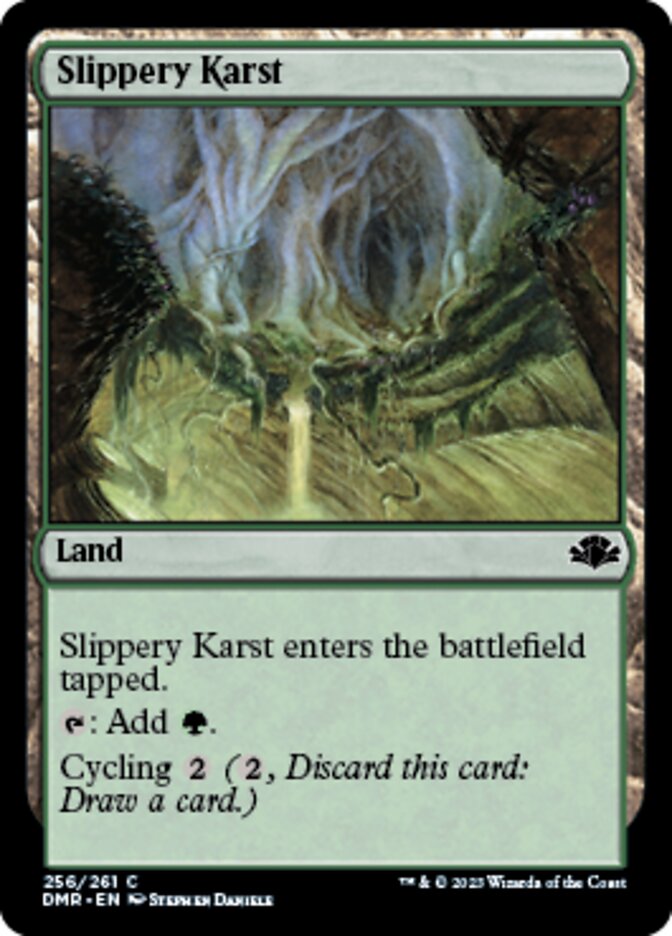 Slippery Karst [Dominaria Remastered] | Game Grid - Logan