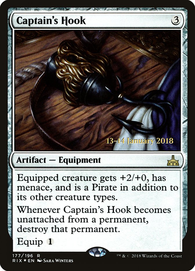 Captain's Hook [Rivals of Ixalan Prerelease Promos] | Game Grid - Logan