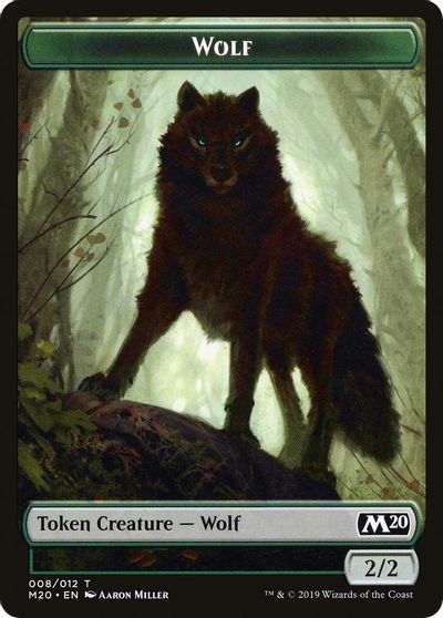 Wolf Double-Sided Token [Challenger Decks 2020 Tokens] | Game Grid - Logan