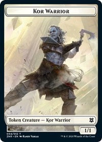 Kor Warrior // Plant Double-Sided Token [Zendikar Rising Tokens] | Game Grid - Logan