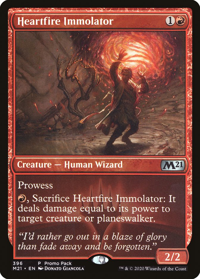 Heartfire Immolator (Promo Pack) [Core Set 2021 Promos] | Game Grid - Logan