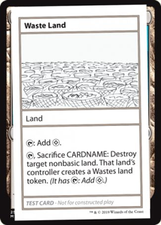 Waste Land (2021 Edition) [Mystery Booster Playtest Cards] | Game Grid - Logan