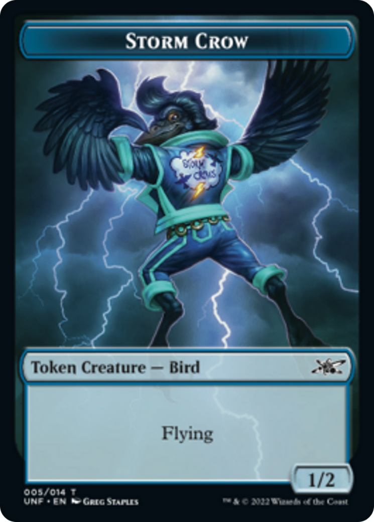 Squirrel // Storm Crow Double-Sided Token [Unfinity Tokens] | Game Grid - Logan