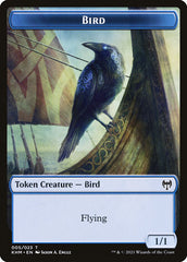 Elf Warrior // Bird Double-Sided Token [Kaldheim Tokens] | Game Grid - Logan