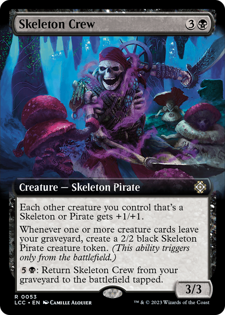 Skeleton Crew (Extended Art) [The Lost Caverns of Ixalan Commander] | Game Grid - Logan